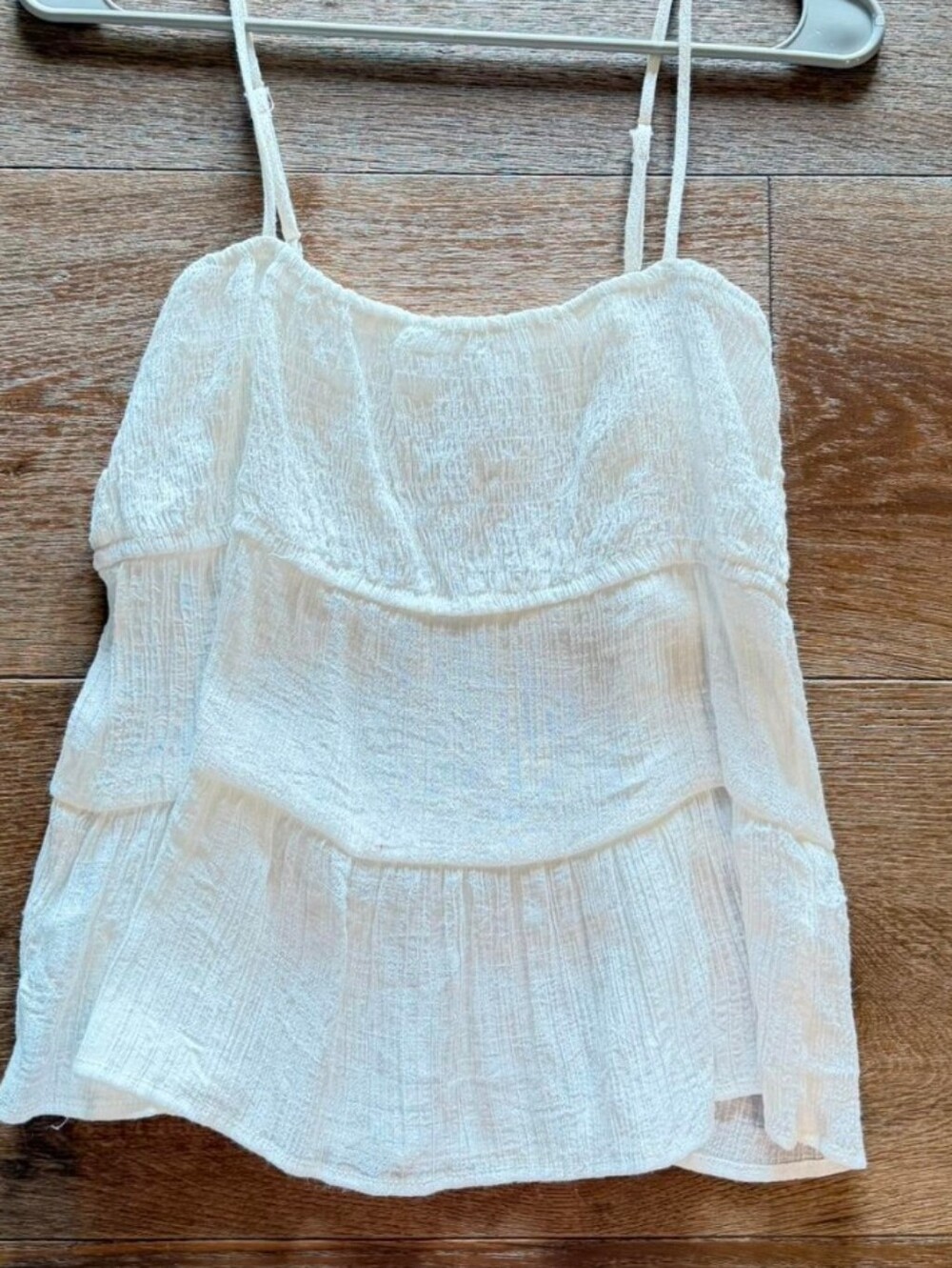 Flowy White Tank